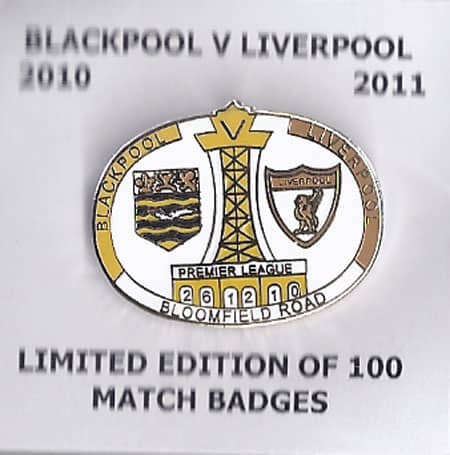 2010/11 Blackpool v Liverpool (Limited Edition Of 100)